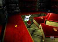 A yellow Banana Bunch in Creepy Castle.