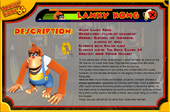 Official screencap of Lanky Kong's bio, from the German Donkey Kong 64 website.