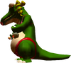 In-game render of DinoMighty from Wario World