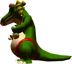 In-game render of DinoMighty from Wario World