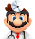 Sprite of Dr. Mario from Dr. Mario World