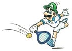 Artwork of Luigi from Mario's Tennis