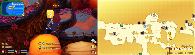 39th block in Skorcheen Island from Mario & Luigi: Brothership