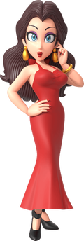 Artwork of Pauline for Mario Tennis Aces (Reused in Mario Kart 8 Deluxe – Booster Course Pass and Super Mario Party Jamboree)