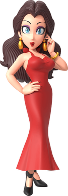 Artwork of Pauline for Mario Tennis Aces (Reused in Mario Kart 8 Deluxe – Booster Course Pass and Super Mario Party Jamboree)