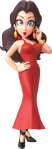 Artwork of Pauline for Mario Tennis Aces (Reused in Mario Kart 8 Deluxe – Booster Course Pass and Super Mario Party Jamboree)