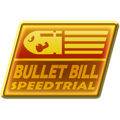A Mario Kart Tour Bullet Bill Speed Trial gold badge