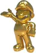 Gold Mario from Mario Kart Tour.
