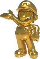 Gold Mario from Mario Kart Tour.