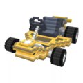 Standard tires (8-bit) on the Yellow 8-Bit Pipe Frame