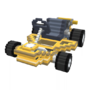 Yellow 8-Bit Pipe Frame from Mario Kart Tour