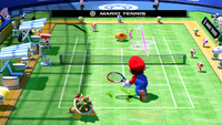 A screenshot of Mario Tennis: Ultra Smash