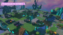 An example of the Obstacles to Victor(y) battle in Mario + Rabbids Sparks of Hope