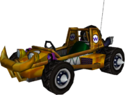 The model for Wario's Offroader from Mario Kart Wii