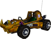 The model for Wario's Offroader from Mario Kart Wii