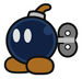 Bob-omb sprite from Paper Mario: Color Splash