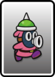 A Pink Spike Snifit card from Paper Mario: Color Splash