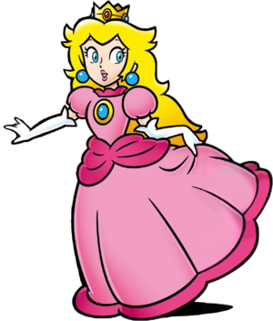 Shaded artwork of Princess Peach