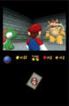 A different angle of the battle against Bowser.