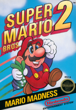 The official box art to Super Mario Bros. 2