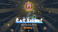 The "Blast the Fury Blocks" Cat Shine in Slipskate Slope in Bowser's Fury