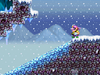 The entrance to Sneezemore Cave in Wario: Master of Disguise.
