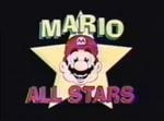 Mario All Stars Cartoon title screen
