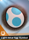 A Pro Horse Symbol Light-blue Egg Symbol card from Mario Sports Superstars