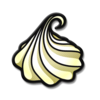 The icon for the Cluck-A-Pop prize "Whipped Cream".