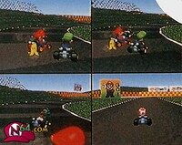 Pre-release HUD in Mario Kart 64