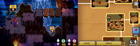 Blocks 45 and 46 in Hoohoo Mountain of Mario & Luigi: Superstar Saga + Bowser's Minions.