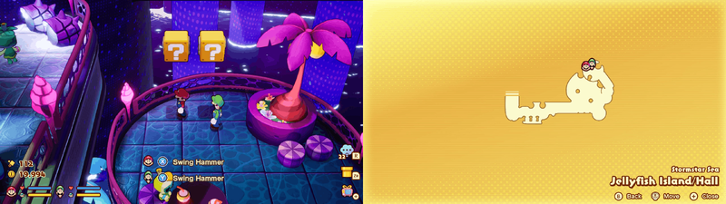 Blocks 7-8 in Jellyfish Island from Mario & Luigi: Brothership