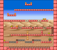 Level 8-8 map in the game Mario & Wario.