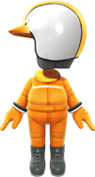 The Orange Mii Racing Suit from Mario Kart Tour