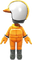 The Orange Mii Racing Suit from Mario Kart Tour