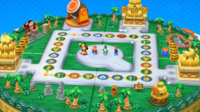 A screenshot of Mario Party 10's Donkey Kong Board