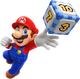 Artwork of Mario with a Dice Block in Mario Party Superstars