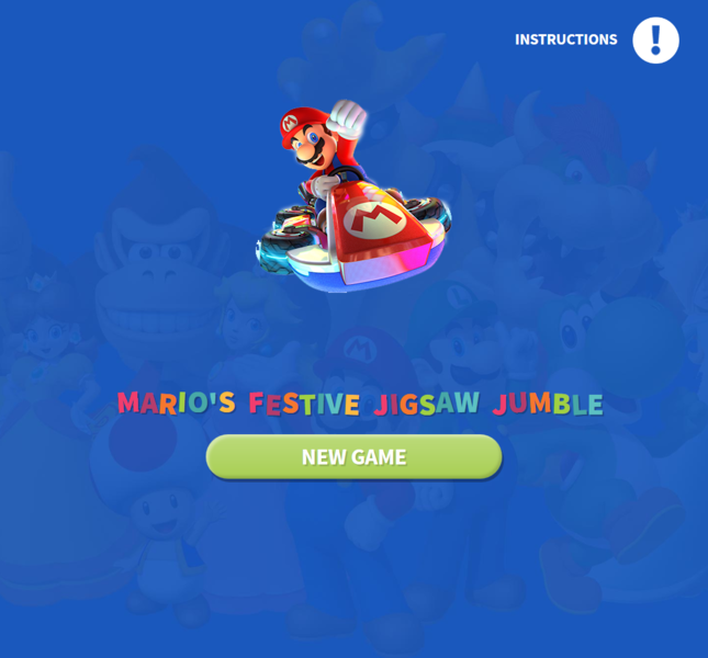File:Mario's Festive Jigsaw Jumble title screen.png