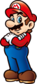 Mario with his arms crossed