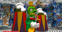 A screenshot of Mean Emcee from Wario World