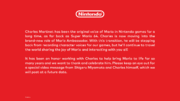 An official announcement regarding Charles Martinet stepping back from his voice acting roles in the Super Mario franchise. The image was posted by Nintendo of America and Nintendo of Canada on the social networking website X along with the text, "We have a message for fans of the Mushroom Kingdom. Please take a look."