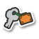 The Trunk Key icon from Paper Mario: Color Splash