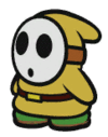 Yellow Shy Guy Idle Animation from Paper Mario: Color Splash