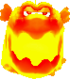 In-game rendering of a Magmaargh from Super Mario 3D Land.