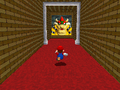 Mario falls into Bowser in the Dark World