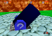 A cannon in Super Mario 64 (left) and Super Mario 64 DS (right)