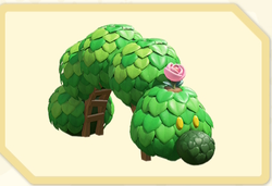 Menu icon of the Many Petals Bloom (Wiggler Topiary) decoration in Super Mario Bros. Wonder – Nintendo Switch 2 Edition + Meetup in Bellabel Park.