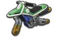 Luigi, Baby Luigi, and green Mii's Standard Bike body from Mario Kart 8