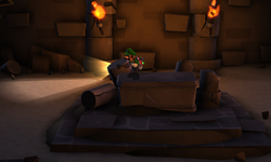 The Tomb segment from Luigi's Mansion: Dark Moon.