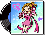 The record case for the English version of Mona Pizza in WarioWare Gold